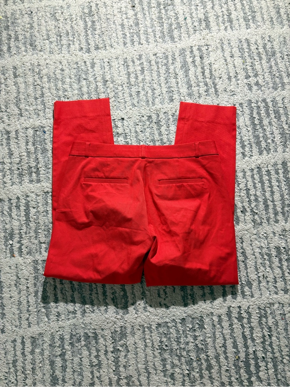 Banana republic red Sloan straight leg smart pants trousers size 6 - Picture 5 of 5